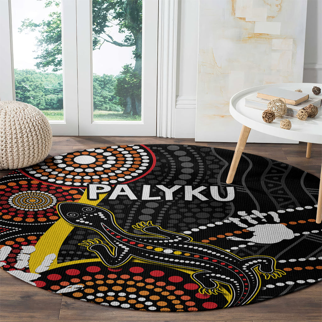 palyku-australia-lizard-aboriginal-art-round-carpet
