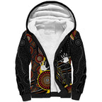 palyku-australia-lizard-aboriginal-art-sherpa-hoodie