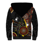 palyku-australia-lizard-aboriginal-art-sherpa-hoodie