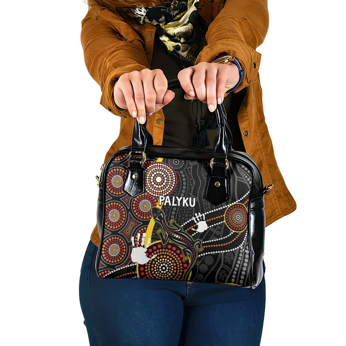 palyku-australia-lizard-aboriginal-art-shoulder-handbag