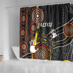 palyku-australia-lizard-aboriginal-art-shower-curtain