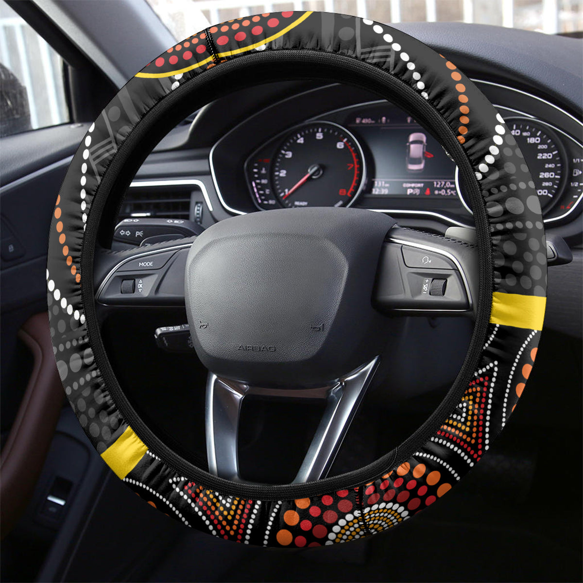 palyku-australia-lizard-aboriginal-art-steering-wheel-cover