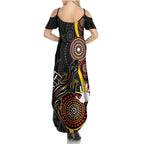 palyku-australia-lizard-aboriginal-art-summer-maxi-dress