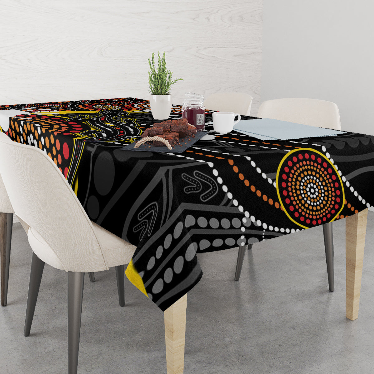 palyku-australia-lizard-aboriginal-art-tablecloth