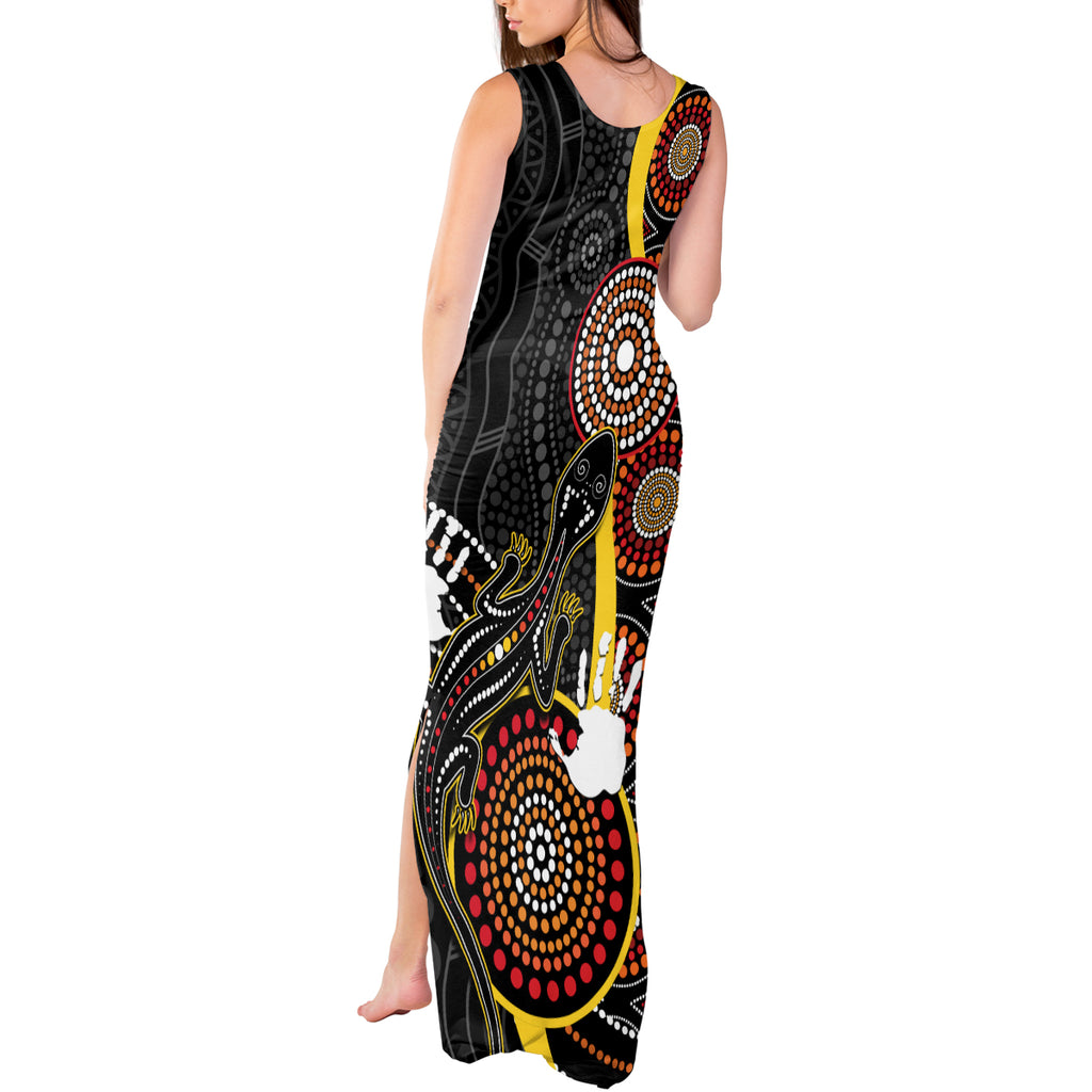 palyku-australia-lizard-aboriginal-art-tank-maxi-dress