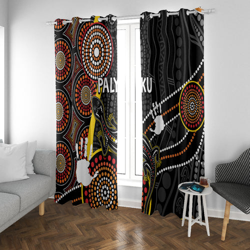 palyku-australia-lizard-aboriginal-art-window-curtain