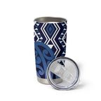 New Zealand Tumbler Cup Aotearoa Kowhaiwhai Mix Taniko Art - Blue