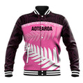Custom New Zealand Aotearoa Cricket Baseball Jacket Go White Silver Fern