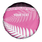 Custom New Zealand Aotearoa Cricket Spare Tire Cover Go White Silver Fern