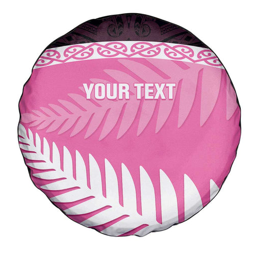 Custom New Zealand Aotearoa Cricket Spare Tire Cover Go White Silver Fern