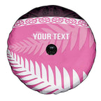 Custom New Zealand Aotearoa Cricket Spare Tire Cover Go White Silver Fern