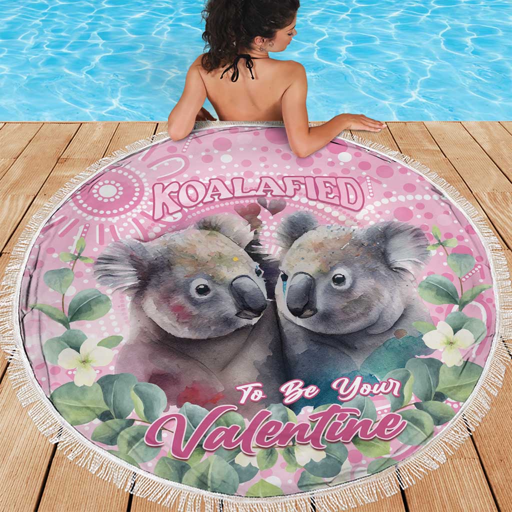 Australia Koala Valentine's Day Beach Blanket Koalified To Be Your Valentine