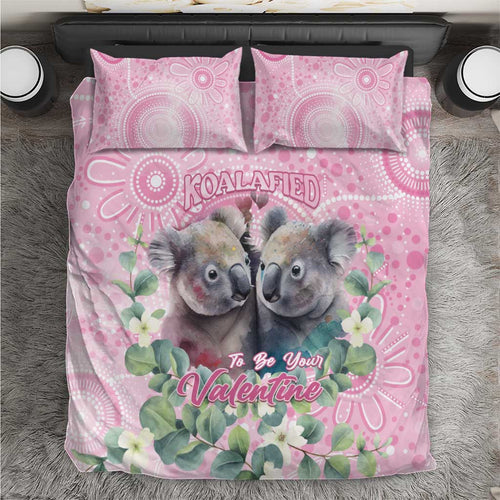 Australia Koala Valentine's Day Bedding Set Koalified To Be Your Valentine