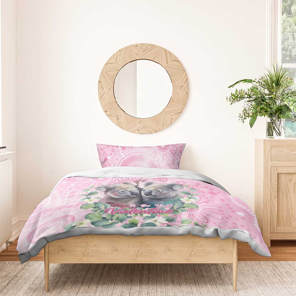 Australia Koala Valentine's Day Bedding Set Koalified To Be Your Valentine