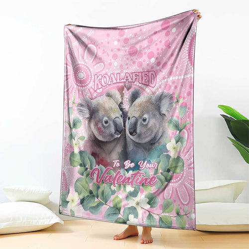 Australia Koala Valentine's Day Blanket Koalified To Be Your Valentine