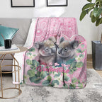 Australia Koala Valentine's Day Blanket Koalified To Be Your Valentine