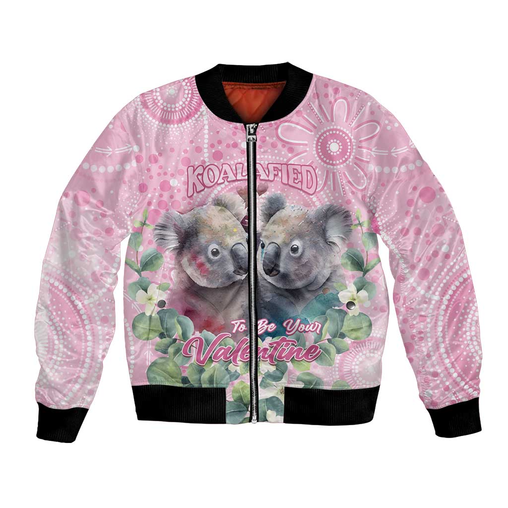 Australia Koala Valentine's Day Bomber Jacket Koalified To Be Your Valentine