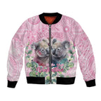 Australia Koala Valentine's Day Bomber Jacket Koalified To Be Your Valentine