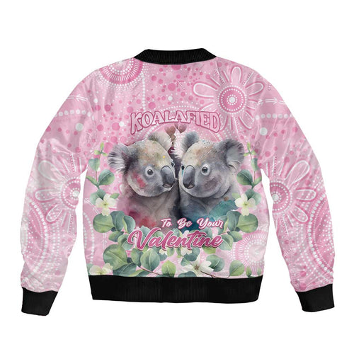Australia Koala Valentine's Day Bomber Jacket Koalified To Be Your Valentine