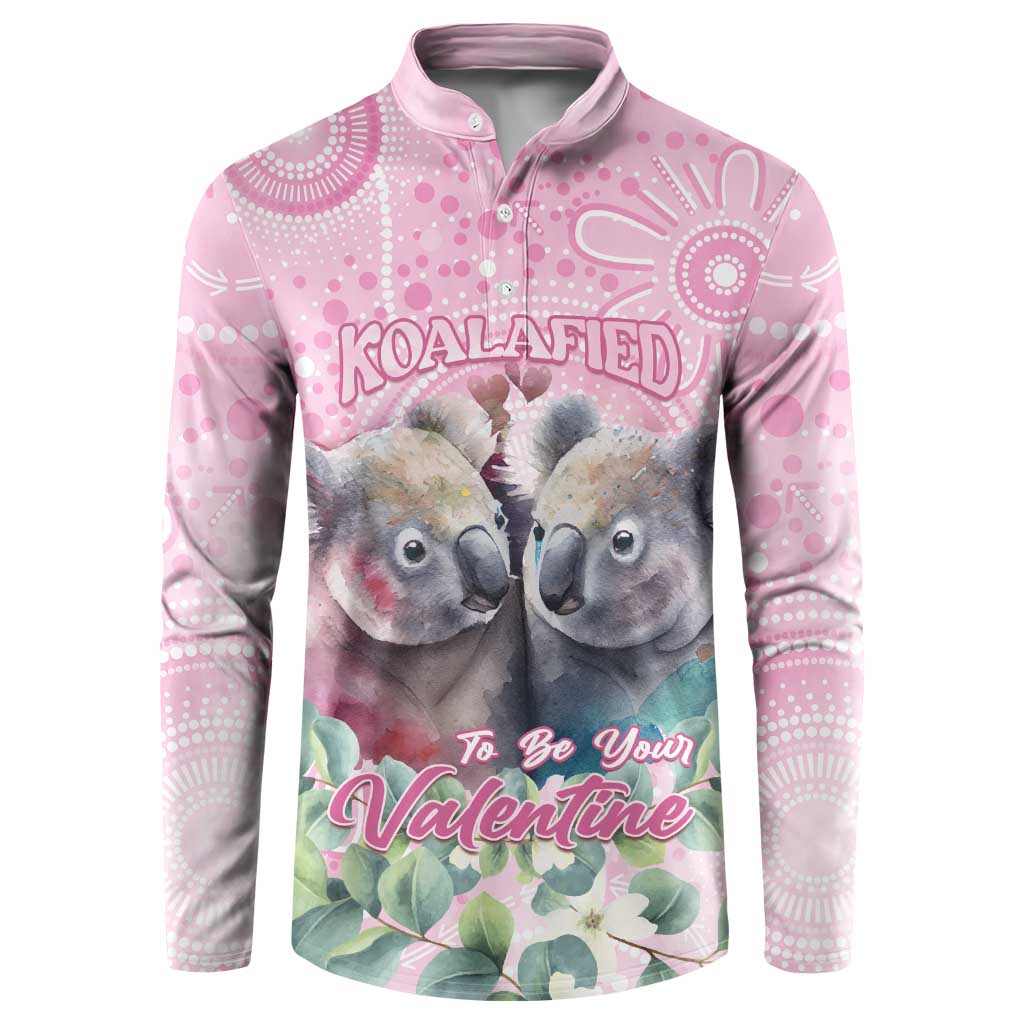 Australia Koala Valentine's Day Button Sweatshirt Koalified To Be Your Valentine