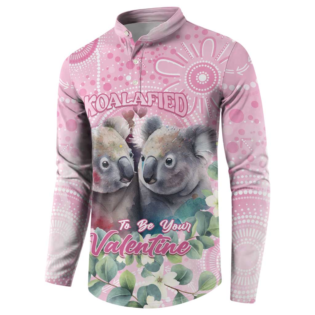 Australia Koala Valentine's Day Button Sweatshirt Koalified To Be Your Valentine