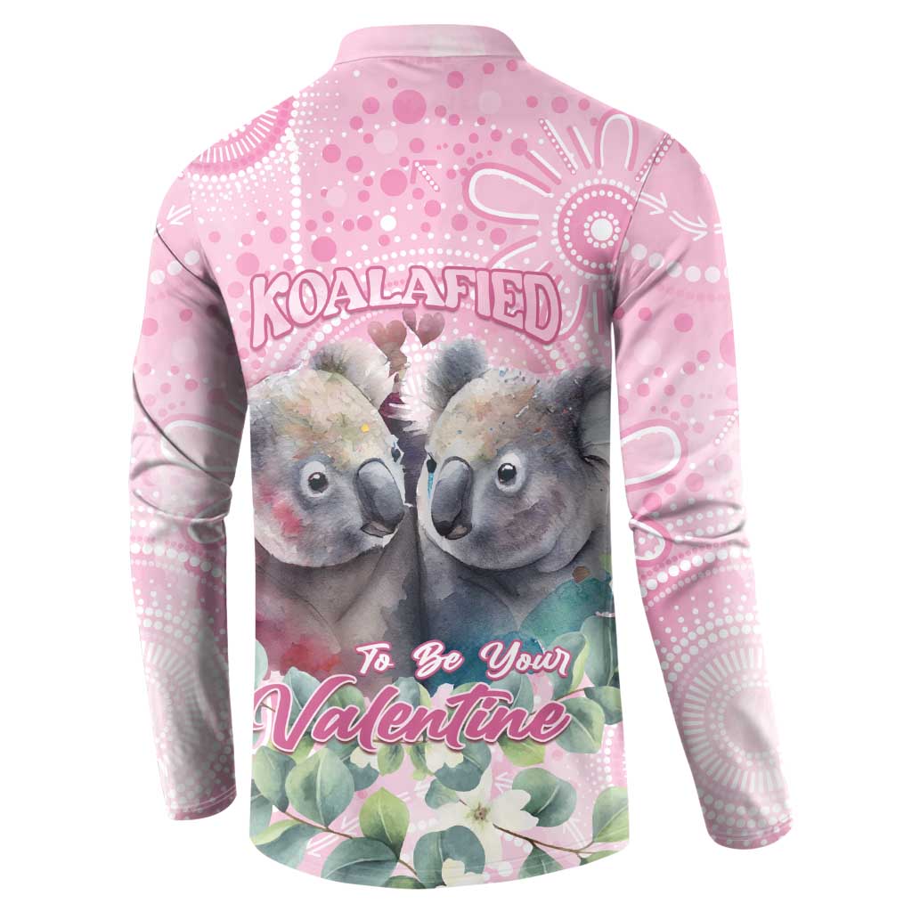 Australia Koala Valentine's Day Button Sweatshirt Koalified To Be Your Valentine