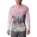 Australia Koala Valentine's Day Button Sweatshirt Koalified To Be Your Valentine
