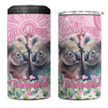 Australia Koala Valentine's Day 4 in 1 Can Cooler Tumbler Koalified To Be Your Valentine