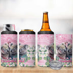 Australia Koala Valentine's Day 4 in 1 Can Cooler Tumbler Koalified To Be Your Valentine