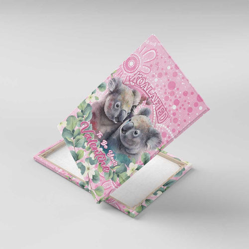 Australia Koala Valentine's Day Canvas Wall Art Koalified To Be Your Valentine