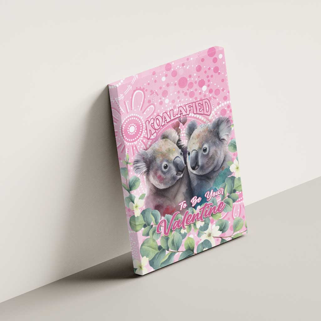Australia Koala Valentine's Day Canvas Wall Art Koalified To Be Your Valentine