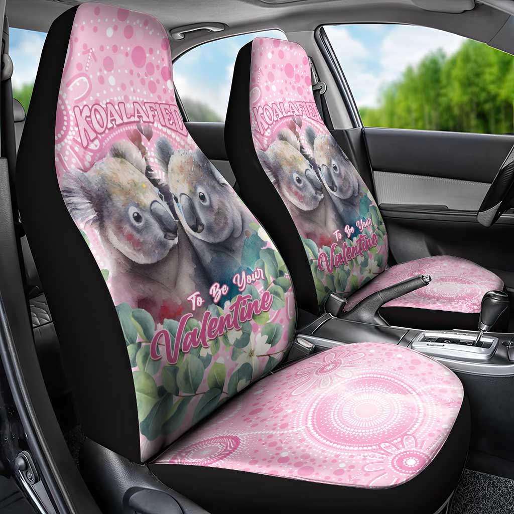 Australia Koala Valentine's Day Car Seat Cover Koalified To Be Your Valentine