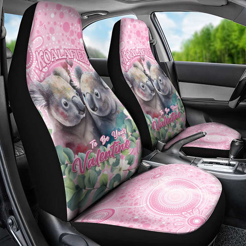 Australia Koala Valentine's Day Car Seat Cover Koalified To Be Your Valentine