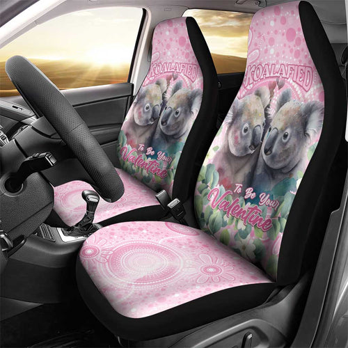 Australia Koala Valentine's Day Car Seat Cover Koalified To Be Your Valentine