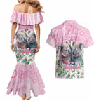 Australia Koala Valentine's Day Couples Matching Mermaid Dress and Hawaiian Shirt Koalified To Be Your Valentine