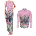 Australia Koala Valentine's Day Couples Matching Tank Maxi Dress and Long Sleeve Button Shirt Koalified To Be Your Valentine