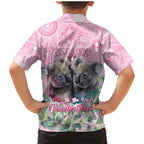 Australia Koala Valentine's Day Family Matching Mermaid Dress and Hawaiian Shirt Koalified To Be Your Valentine