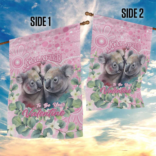 Australia Koala Valentine's Day Garden Flag Koalified To Be Your Valentine