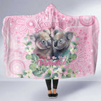 Australia Koala Valentine's Day Hooded Blanket Koalified To Be Your Valentine