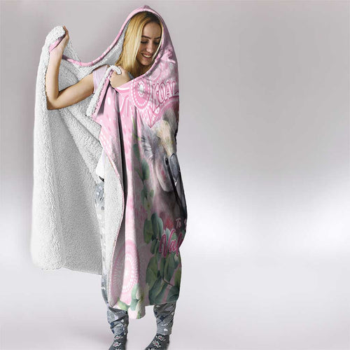 Australia Koala Valentine's Day Hooded Blanket Koalified To Be Your Valentine
