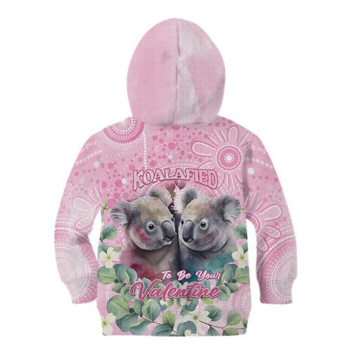 Australia Koala Valentine's Day Kid Hoodie Koalified To Be Your Valentine