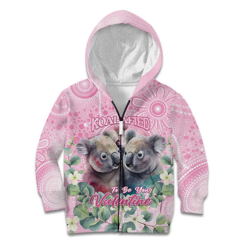Australia Koala Valentine's Day Kid Hoodie Koalified To Be Your Valentine