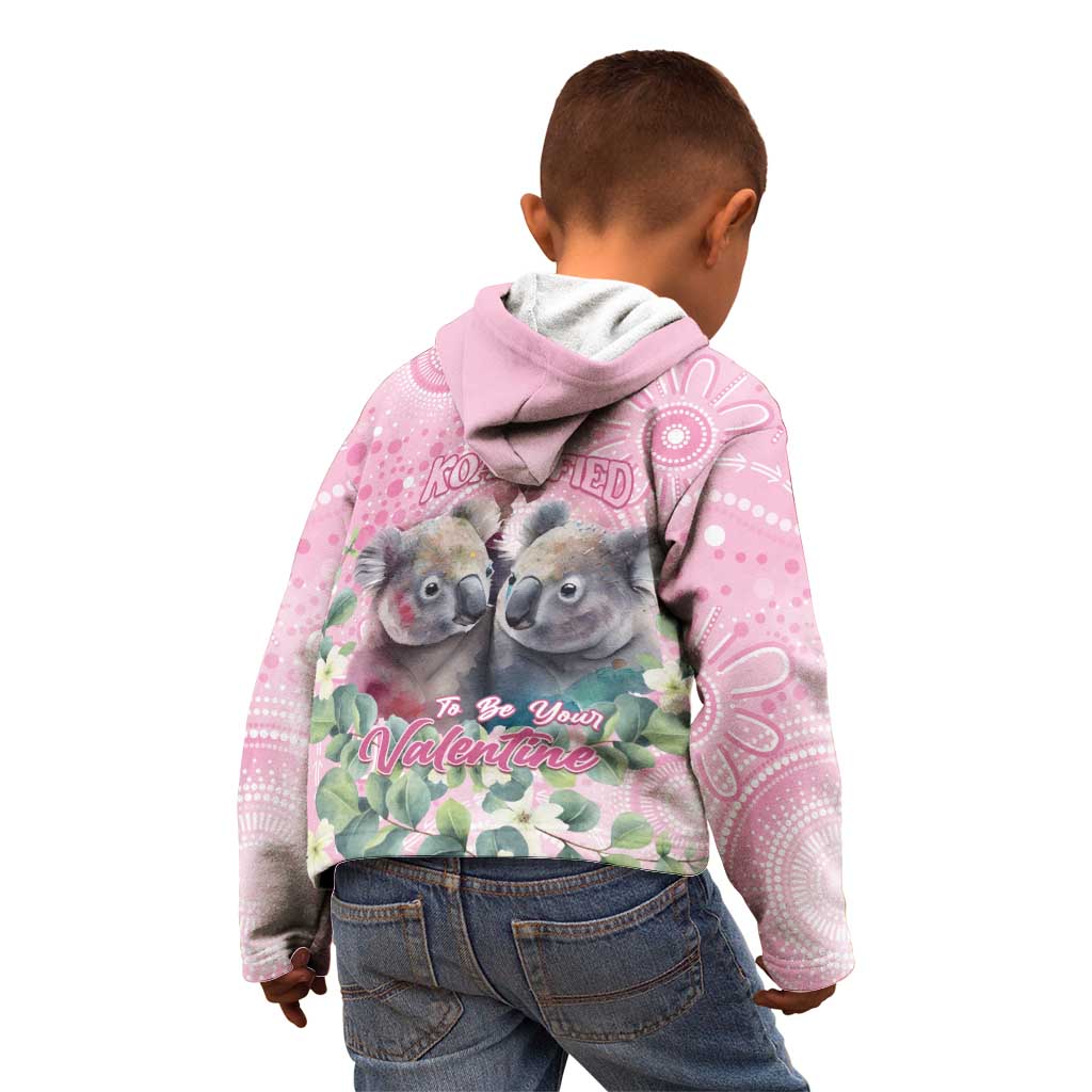 Australia Koala Valentine's Day Kid Hoodie Koalified To Be Your Valentine