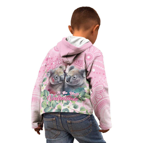 Australia Koala Valentine's Day Kid Hoodie Koalified To Be Your Valentine