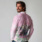 Australia Koala Valentine's Day Long Sleeve Polo Shirt Koalified To Be Your Valentine