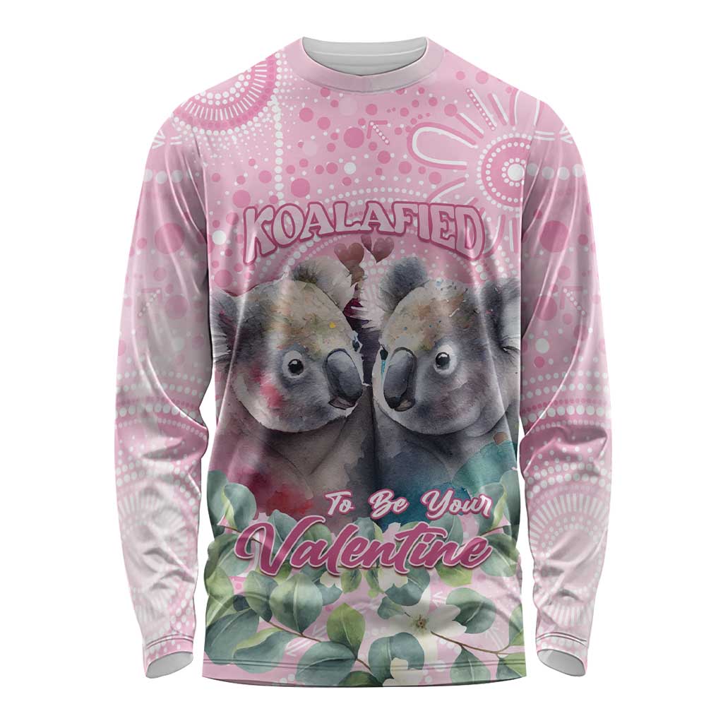 Australia Koala Valentine's Day Long Sleeve Shirt Koalified To Be Your Valentine