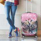 Australia Koala Valentine's Day Luggage Cover Koalified To Be Your Valentine