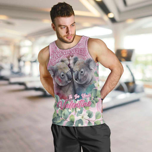 Australia Koala Valentine's Day Men Tank Top Koalified To Be Your Valentine