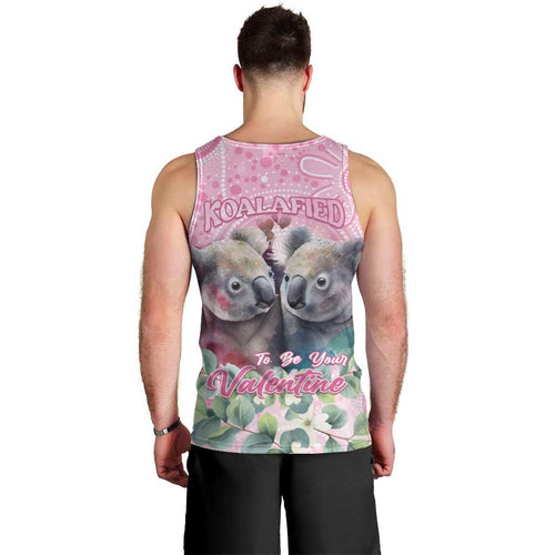 Australia Koala Valentine's Day Men Tank Top Koalified To Be Your Valentine