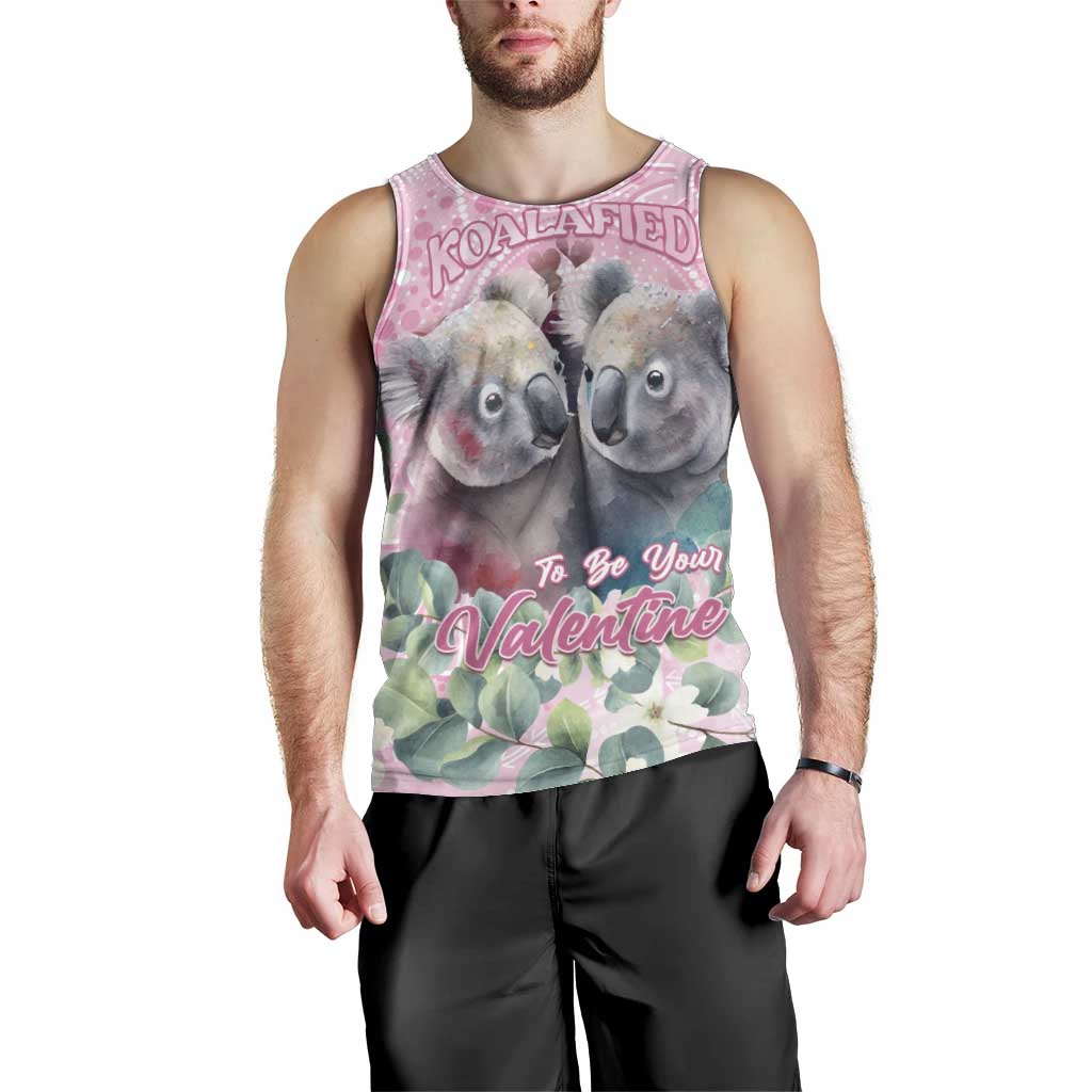 Australia Koala Valentine's Day Men Tank Top Koalified To Be Your Valentine